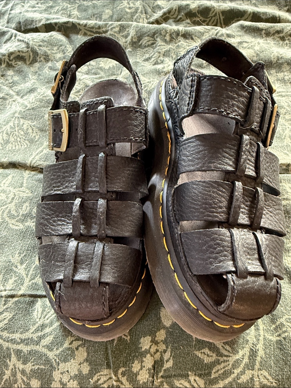 Dr. Martens Black Fisherman Sandals